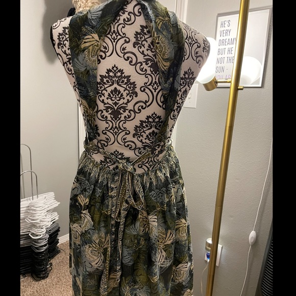 Free People Blue Pattern Mini Dress - Picture 2 of 4